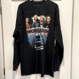 Nickelback long sleeve 2007 tour shirt XL